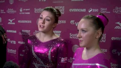 Amy Tinkler & Ruby Harrold On A Tough Night, Finishing Strong - AA Finals, 2015 World Championships