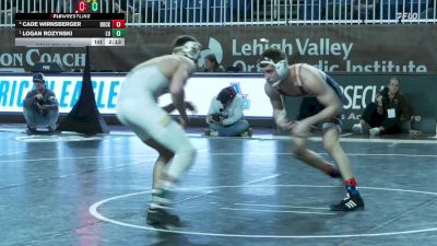 157 lbs Semifinal - Cade Wirnsberger, Bucknell vs Logan Rozynski, Lehigh