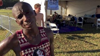 Harry Mulenga after 11th place finish