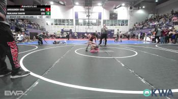 46-49 lbs Quarterfinal - Akkadien Coe, Hilldale Youth Wrestling Club vs Malakai Davis, Sperry Wrestling Club
