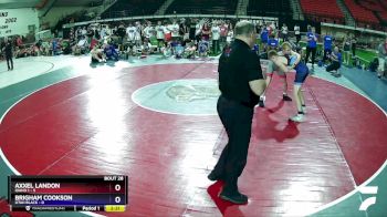 132 lbs Placement (16 Team) - Axxel Landon, Idaho 1 vs Brigham Cookson, Utah Black