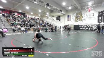 132 lbs Champ. Round 1 - Robert Ramirez, Pacifica Oxnard vs Nathaniel Robkin, Calabasas