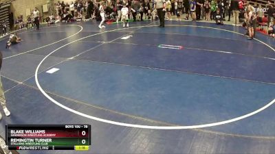 78 lbs Cons. Round 3 - Remingtin Turner, Stallions Wrestling Club vs Blake Williams, Sanderson Wrestling Academy