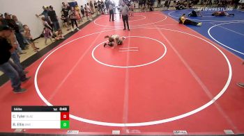 55 lbs Round Of 16 - CJ Tyler, Black Fox Wrestling Club vs Barrett Ellis, Salina Wrestling Club