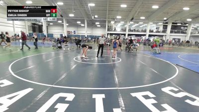 105 lbs Consi Of 8 #2 - Peyton Bishop, Maine Trappers WC vs Emilia Dineen, Riptide WC