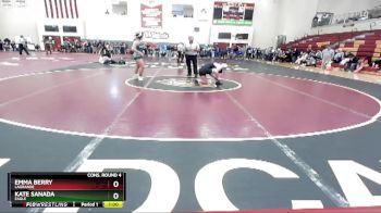 145 lbs Cons. Round 4 - Kate Sanada, Eagle vs Emma Berry, LaGrande