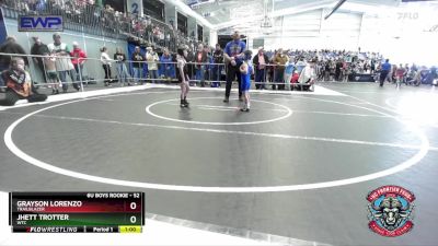 52 lbs Semifinal - Grayson Lorenzo, Trailblazer vs Jhett Trotter, WTC