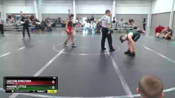 92 lbs Round 2 (4 Team) - Jaccob Smeltzer, VA Elite vs Maddie Little, Scanlan