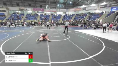 109 lbs Semifinal - Zabrianna Lorenzo, Tigers vs Emory Little, Lesher