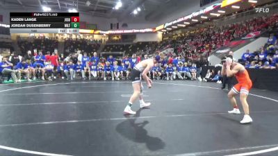 144 lbs Finals (1st & 3rd) - Kaden Lange, Jesup vs Jordan Dusenberry, Wilton