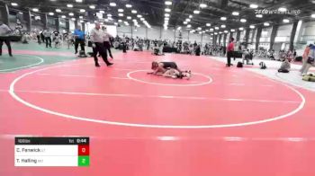 106 lbs Consi Of 16 #1 - Cole Fenwick, UT vs Tanner Halling, MD