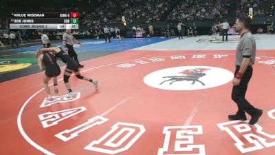 Cons. Round 2 - Zoe Jones, Broken Bow vs Khloe Wiseman, Adams Central