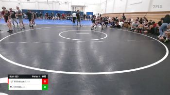 87 lbs Round 2 - Jeremiah Velasquez, Red Wave vs Mindy Terrell, Bay Area Dragons