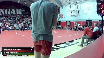 144 lbs Semis & Wb (16 Team) - Brason Schortgen, Adams Central vs Chase Stephens, Tell City