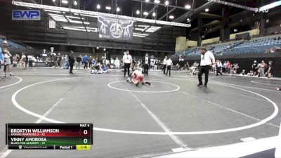 100 lbs Round 1 (10 Team) - Broxtyn Williamson, Kansas Warriors 2 vs Vinny Amorosa, Black Fox Academy