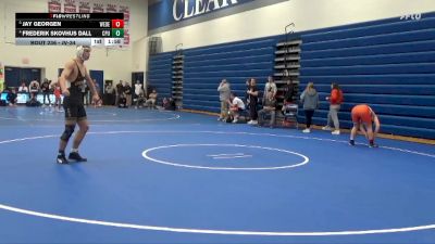 JV-34 lbs Round 3 - Jay Georgen, West Delaware, Manchester vs Frederik Skovhus Dall, Center Point-Urbana