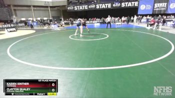 1A 175 lbs 1st Place Match - Clayton Qualey, Cascade Christian vs Kaiden Kintner, Toppenish