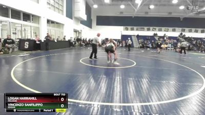 150 lbs Cons. Round 4 - Vincenzo Sanfilippo, Edison vs Logan Harrahill, Millikan