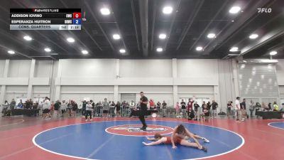 125 lbs Cons. Quarters - Addison Iovino, Canton Wrestling Club vs Esperanza Huitron, Backyard Bullies Wrestling Club