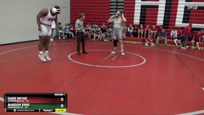 285 lbs Round 1 (16 Team) - Bardon King, Homewood Hs vs Gage Beyke, Gardendale Hs