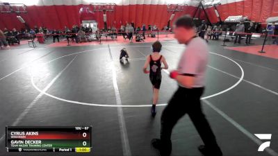 67 lbs Champ. Round 1 - Cyrus Akins, Wisconsin vs Gavin Decker, Team Nazar Training Center