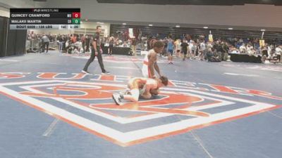 138 lbs Round Of 256 - Quincey Crawford, MO vs Malakii Martin, CO