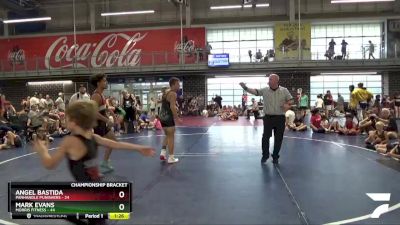 116 lbs Placement Matches (8 Team) - Mark Evans, Morris Fitness vs Angel Bastida, Panhandle Punishers