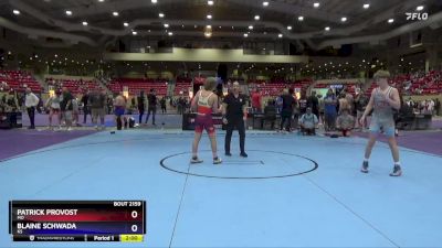 132 lbs Cons. Round 1 - Patrick Provost, MO vs Blaine Schwada, KS