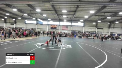 46 lbs Rr Rnd 2 - Colten Black, Ravage WC vs Levi Escarcega, Manu WC