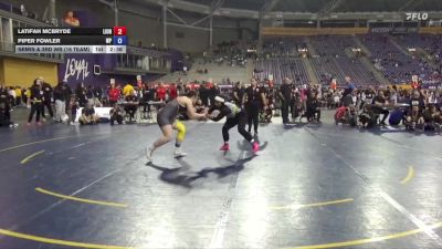 160 lbs Semis & 3rd Wb (16 Team) - Latifah Mcbryde, Life University vs Piper Fowler, William Penn