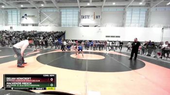 74-82 lbs Cons. Semi - Deliah Howcroft, Ruthless Aggression Wrestling Club vs Mackenzie Miesch, Brockport Jr. Blue Devils Wrestling Club