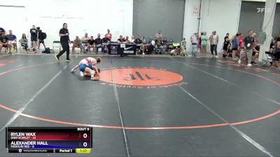 83 lbs Quarters & 1st Wb (16 Team) - Rylen Wax, Ohio Scarlet vs Alexander Hall, Missouri Red