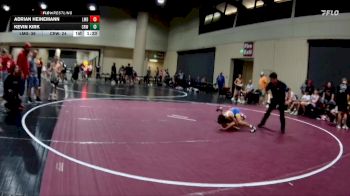 95 lbs Round 5 (6 Team) - Adrian Heinemann, Louisiana Mudbugs vs Kevin Kirk, Crossroads Wrestling