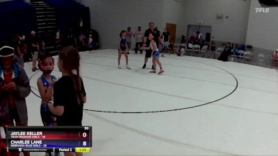 90 lbs Round 4 (6 Team) - Charlee Lane, Nebraska Blue Girls vs Farynn Rhees, Team Missouri Girls