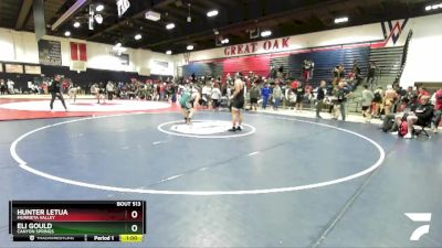 175 lbs Cons. Round 3 - Eli Gould, Canyon Springs vs Hunter Letua, Murrieta Valley