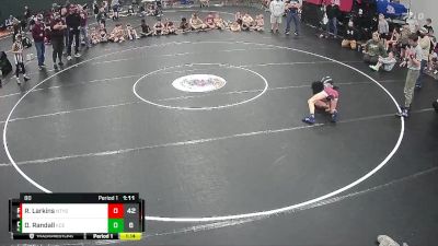 80 lbs Semis (4 Team) - Donovan Randall, KC Elite vs Ryder Larkins, Ninety Six