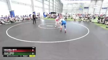 160 lbs Placement Matches (16 Team) - Mitchell Betz, Indiana Gold vs Isaac Sinks, Kansas Blue