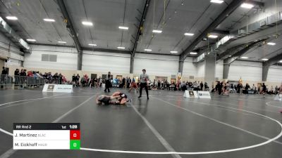 70 lbs Rr Rnd 2 - John (JJ) Martinez, Black Fox Wrestling Academy vs Mason Eickhoff, Maurer Coughlin Wrestling Club