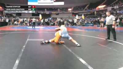 7A 132 lbs Cons. Semi - John David Shattuck, Grissom Hs vs Karter Stiffler, Enterprise HS