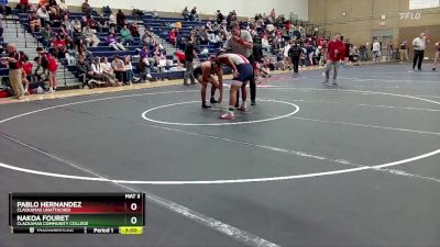 174 lbs Quarterfinal - Nakoa Fouret, Clackamas Community College vs Pablo Hernandez, Clackamas Unattached