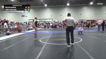 140 lbs Cons. Round 1 - Lindy McClure, Hugoton Wrestling Club vs Elocin Moran, Rock Creek