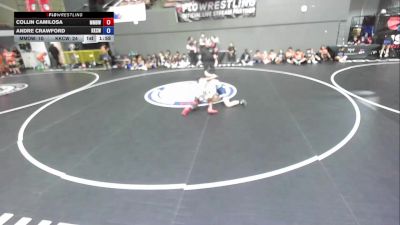 115 lbs Collin Camilosa, MDWA - Mount Diablo Wrestling Association vs Andre Crawford, KCWA - Kern County Wrestling Association