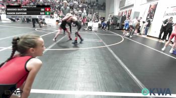 55 lbs Quarterfinal - Brooks Baxter, Claremore Wrestling Club vs Kanon Zappone, Barnsdall Youth Wrestling