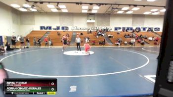 184 lbs 1st Place Match - Adrian Chavez-Morales, Sacramento City College vs Bryan Thorne, Skyline College