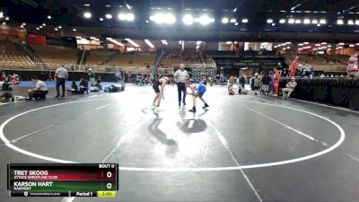 125 lbs Round 5 - Tret Skoog, Attack Wrestling Club vs Karson Hart, Harmony