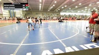 120 lbs Rr Rnd 1 - Izayiah Chavez, Team Shutt Godzilla vs Logan Johnson, CentralMD Blue
