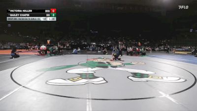 4A/3A/2A/1A Girls 125 1st Place Match - Bailey Chafin, Sweet Home Girls vs Victoria Keller, Oakridge Girls