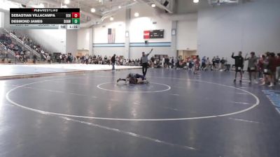 126 lbs Quarters & 1st Wb (16 Team) - Desmond James, South Gwinnett vs Sebastian Villacampa, East Coweta HS