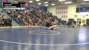 JV-15 lbs Round 2 - Cameron Johnson, Clear Creek-Amana vs JT Malcolm, Marion