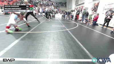 73 lbs Consolation - Hunter Hunsaker, Collinsville Cardinal Youth Wrestling vs William Crutchfield, Collinsville Cardinal Youth Wrestling